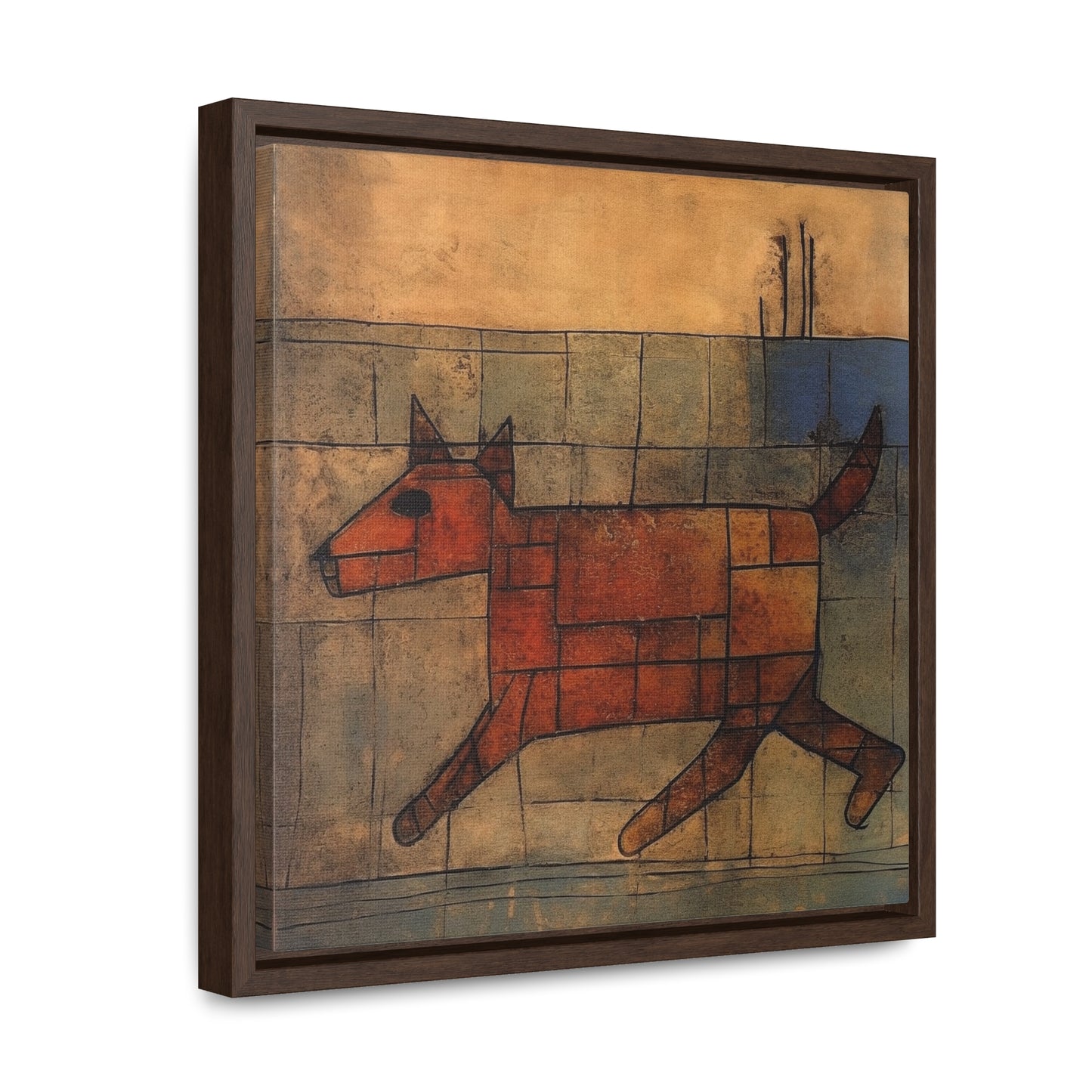 V Dog 9, Gallery Canvas Wraps, Square Frame