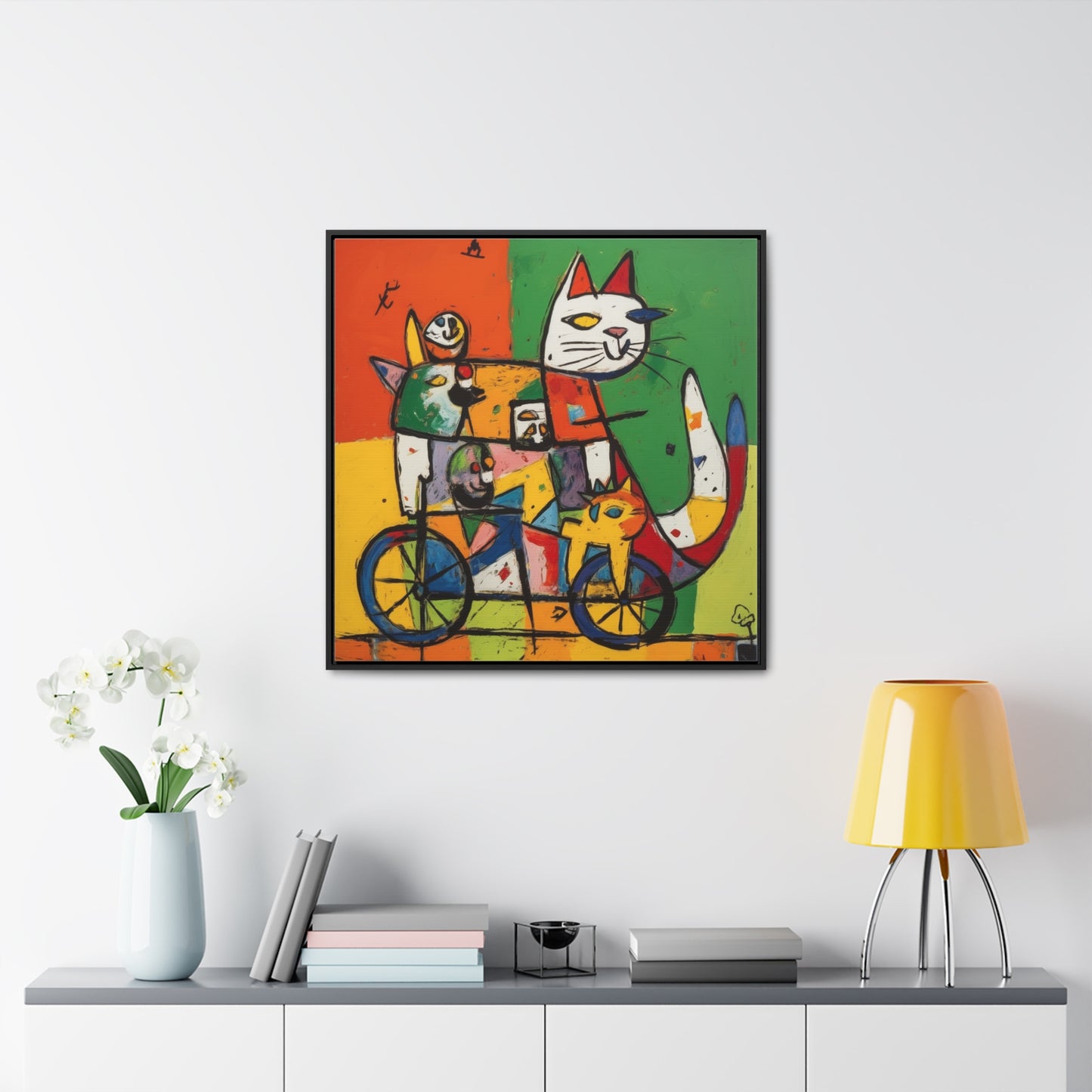 Cat 154, Gallery Canvas Wraps, Square Frame