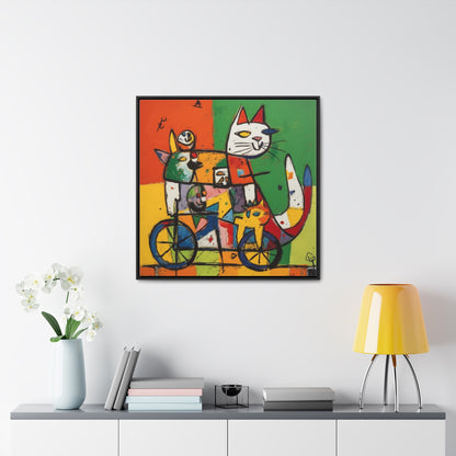 Cat 154, Gallery Canvas Wraps, Square Frame