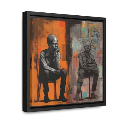 Sit and Listen, Gallery Canvas Wraps, Square Frame