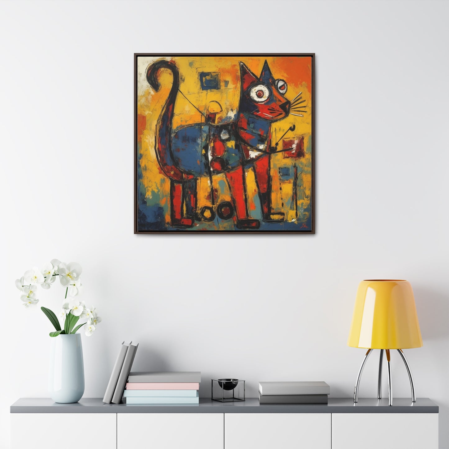 Cat 95, Gallery Canvas Wraps, Square Frame