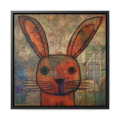 Rabbit 19, Gallery Canvas Wraps, Square Frame