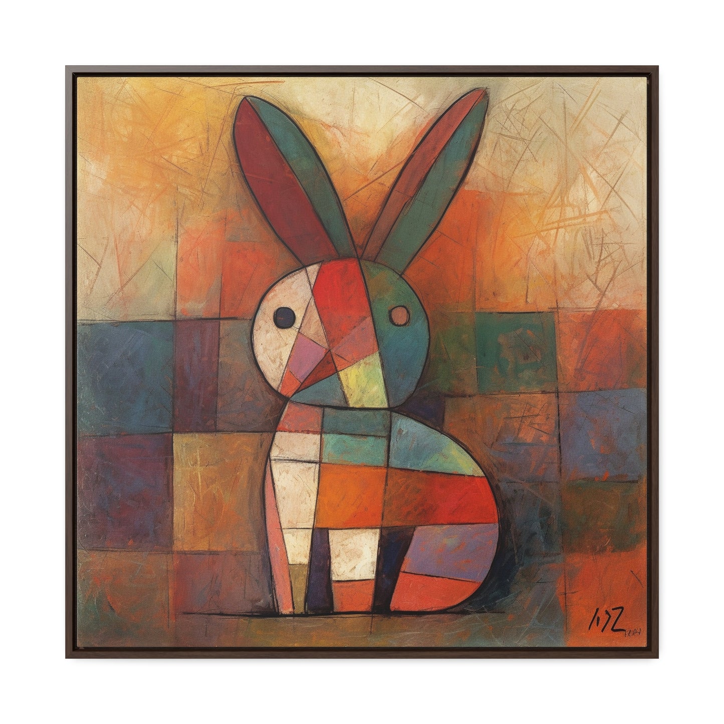 Rabbit 15, Gallery Canvas Wraps, Square Frame