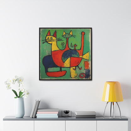 Cat 148, Gallery Canvas Wraps, Square Frame