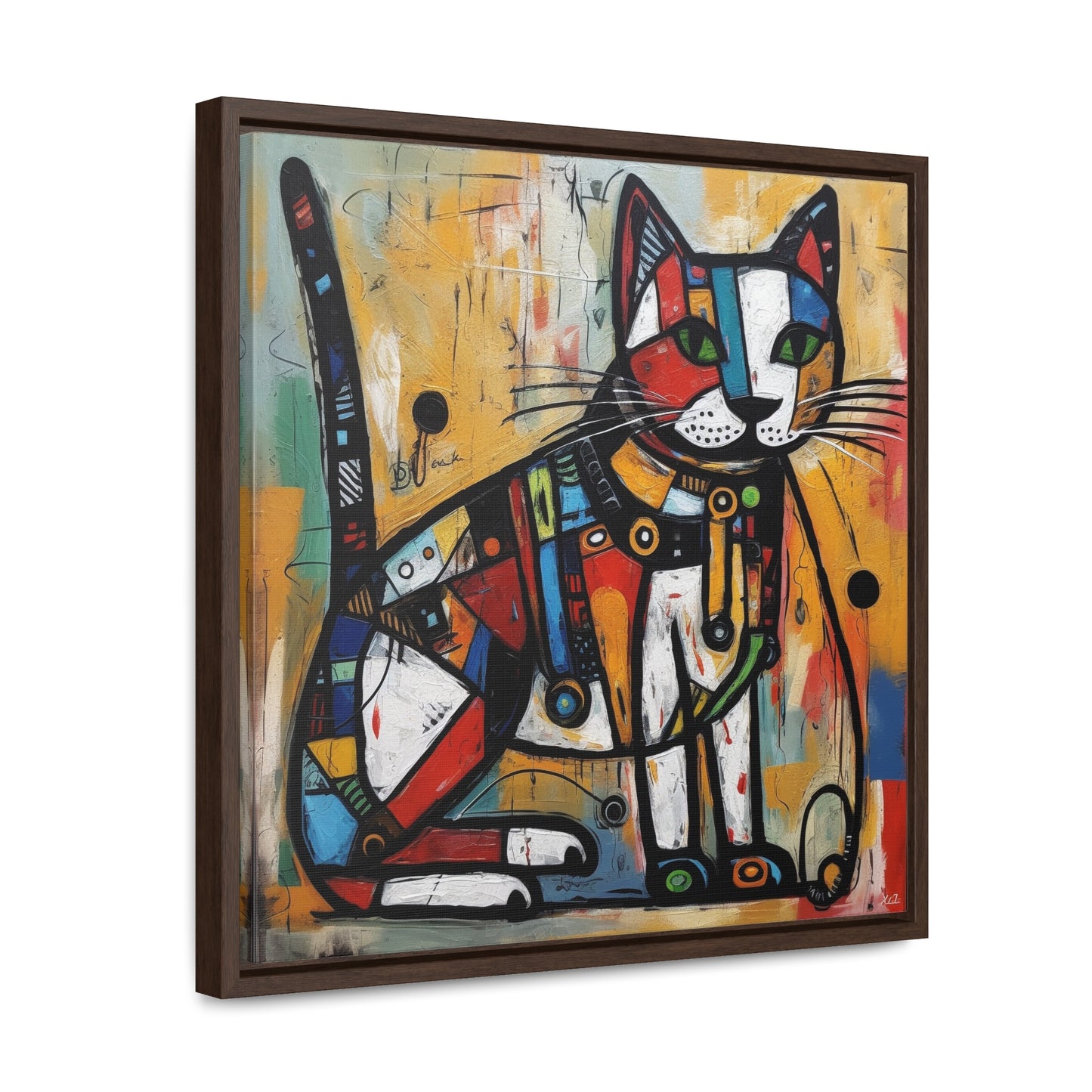 Cat 93, Gallery Canvas Wraps, Square Frame