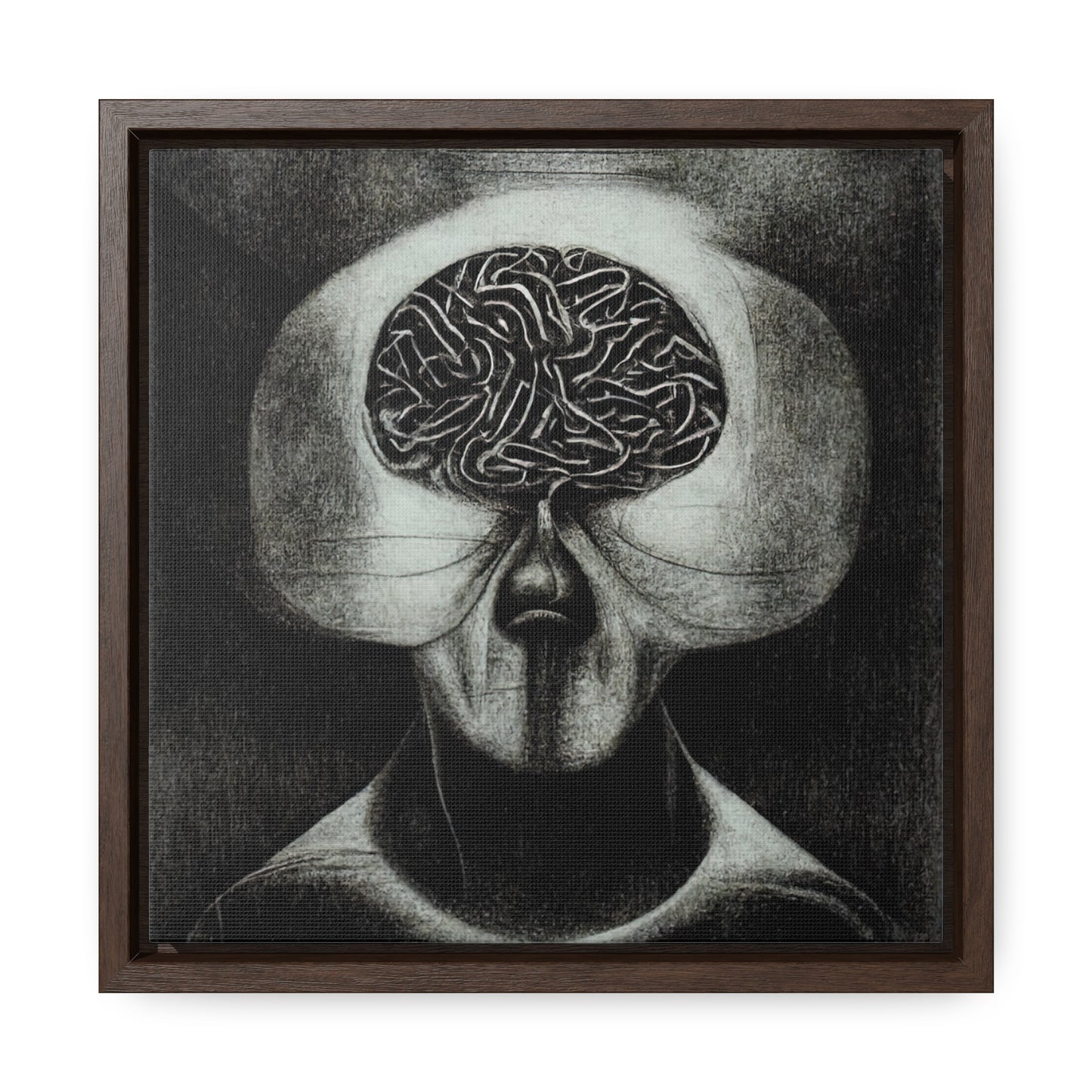 Brain 38, Valentinii, Gallery Canvas Wraps, Square Frame