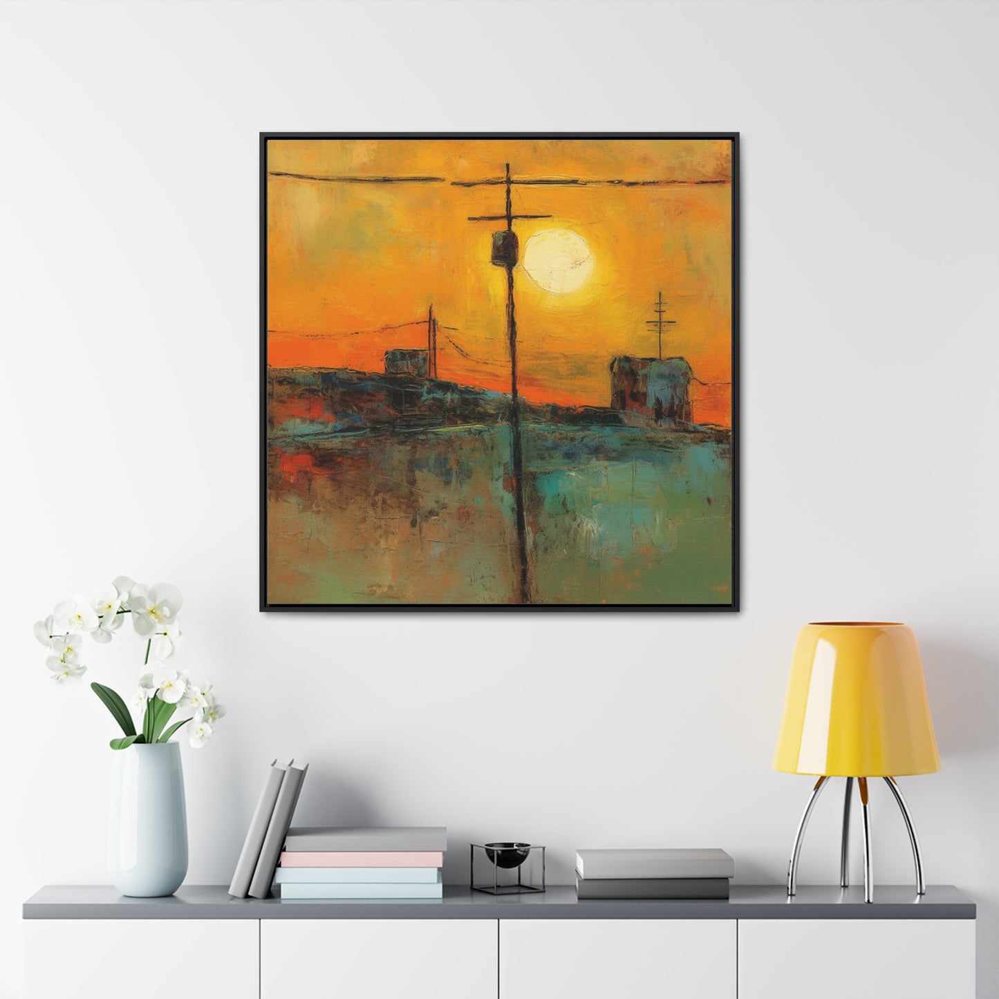 Land of the Sun 53, Valentinii, Gallery Canvas Wraps, Square Frame