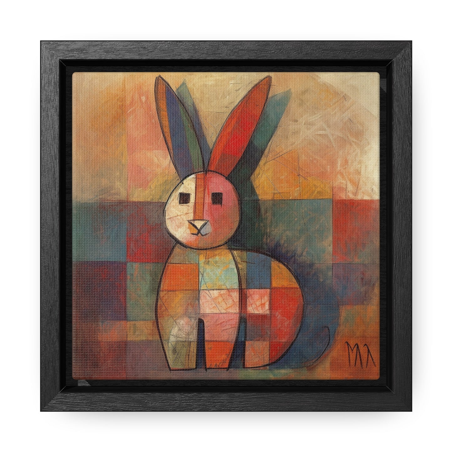 Rabbit 36, Gallery Canvas Wraps, Square Frame