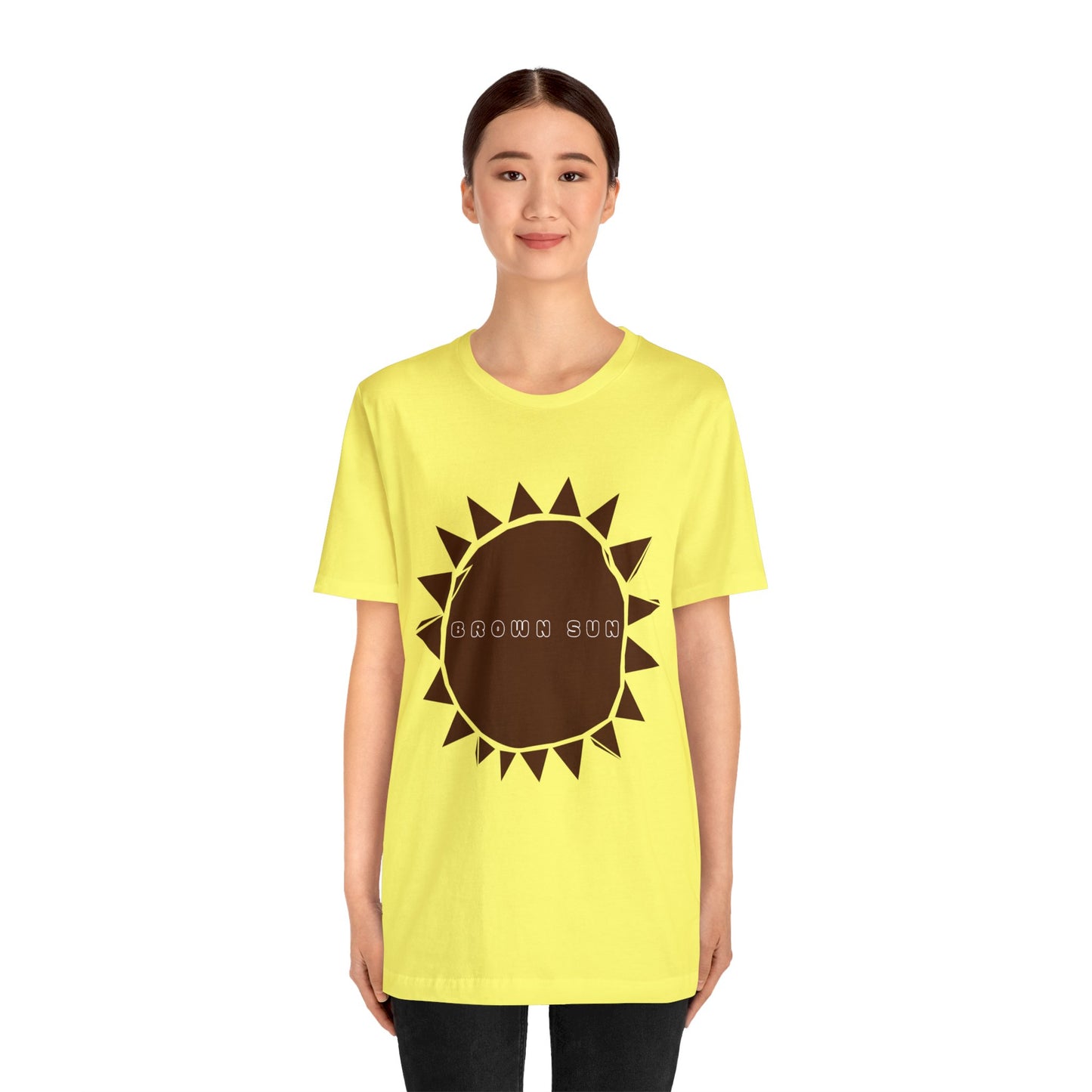 Brown Sun, Unisex Jersey Short Sleeve Tee