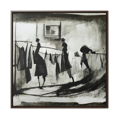 Domestic Memories 9, Valentinii, Gallery Canvas Wraps, Square Frame