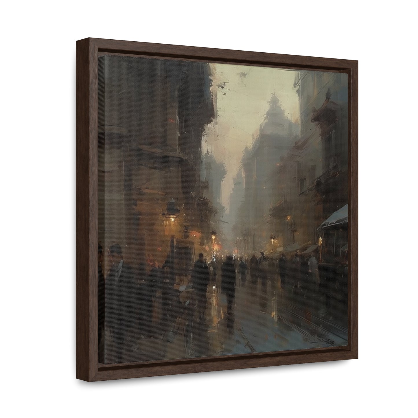 Social 4, Gallery Canvas Wraps, Square Frame