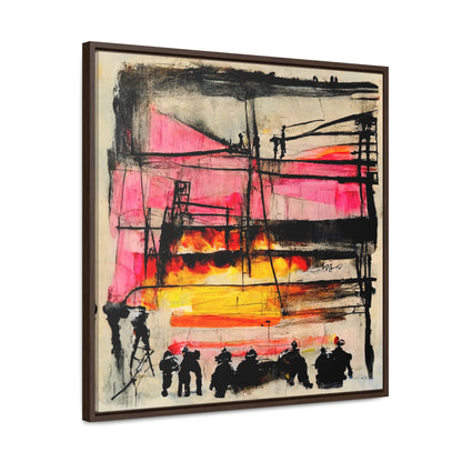 Land of the Sun 4, Valentinii, Gallery Canvas Wraps, Square Frame