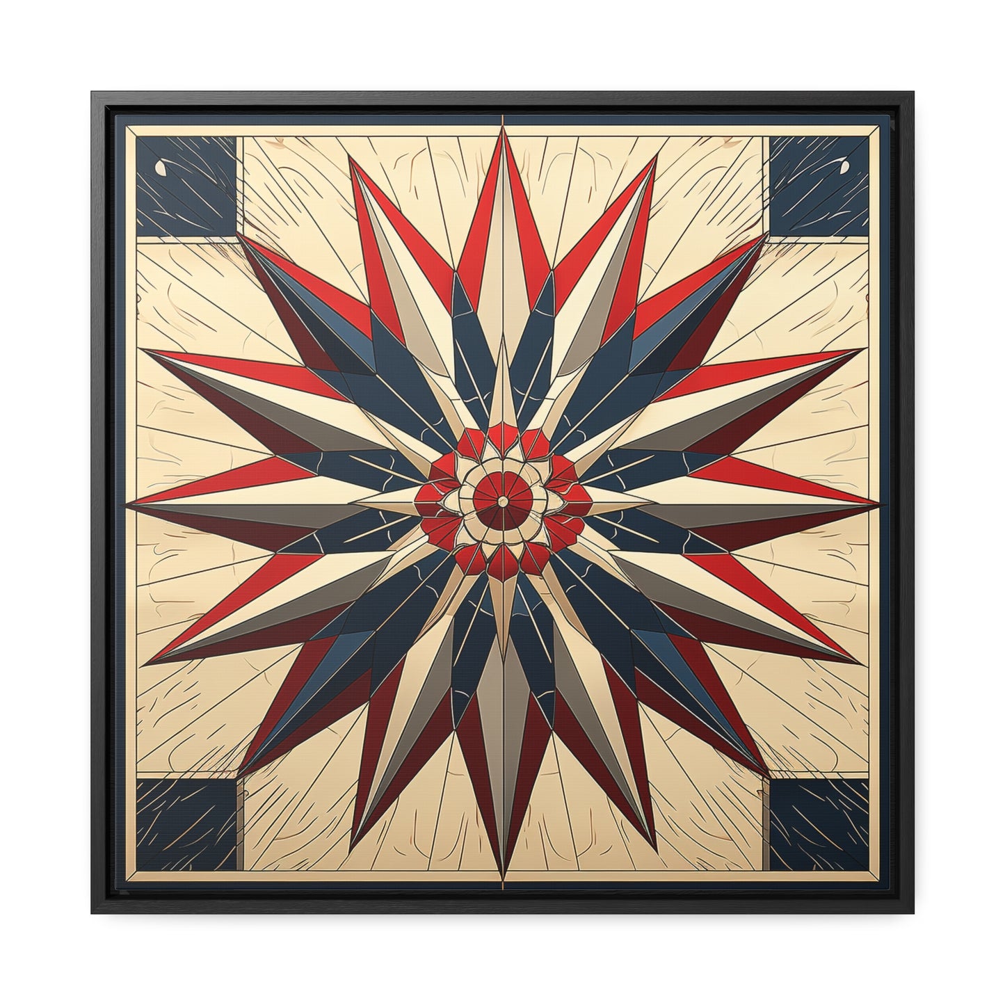 Flag 14, Gallery Canvas Wraps, Square Frame