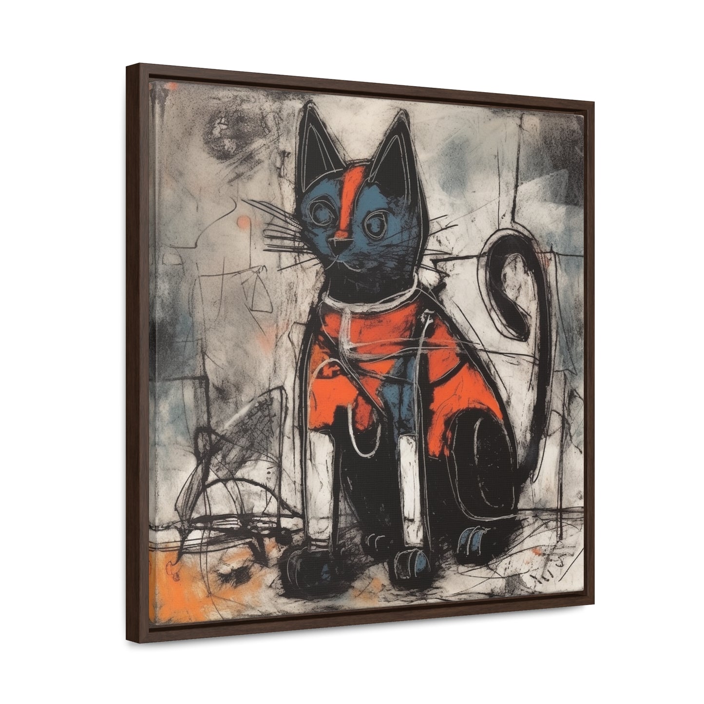 Cat 27, Gallery Canvas Wraps, Square Frame