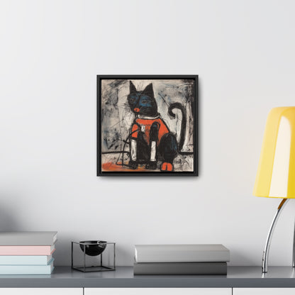 Cat 37, Gallery Canvas Wraps, Square Frame