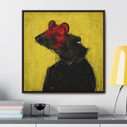 Urban Rat 4, Valentinii, Gallery Canvas Wraps, Square Frame