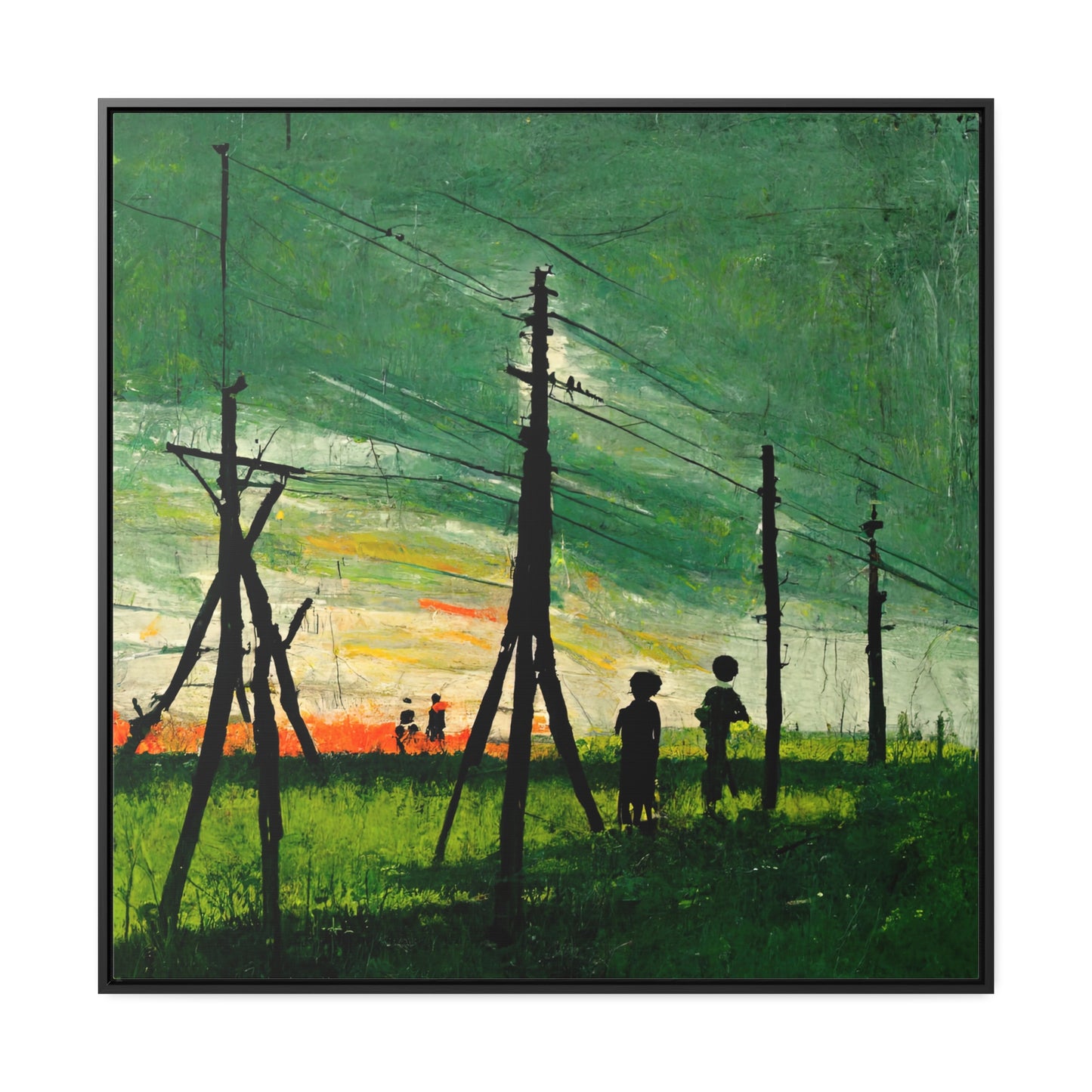 Land of the Sun 35, Valentinii, Gallery Canvas Wraps, Square Frame