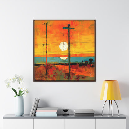 Land of the Sun 60, Valentinii, Gallery Canvas Wraps, Square Frame