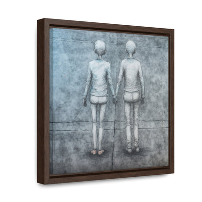 The Courage of Vulnerability 13, Valentinii, Gallery Canvas Wraps, Square Frame