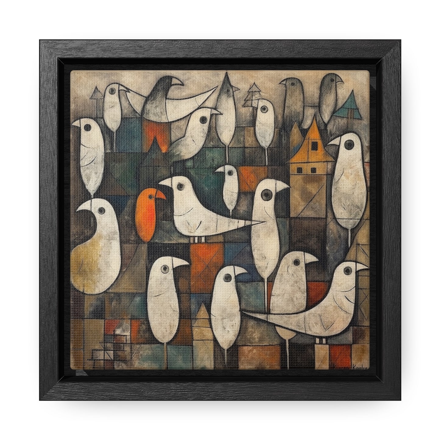 Bird 27, Gallery Canvas Wraps, Square Frame