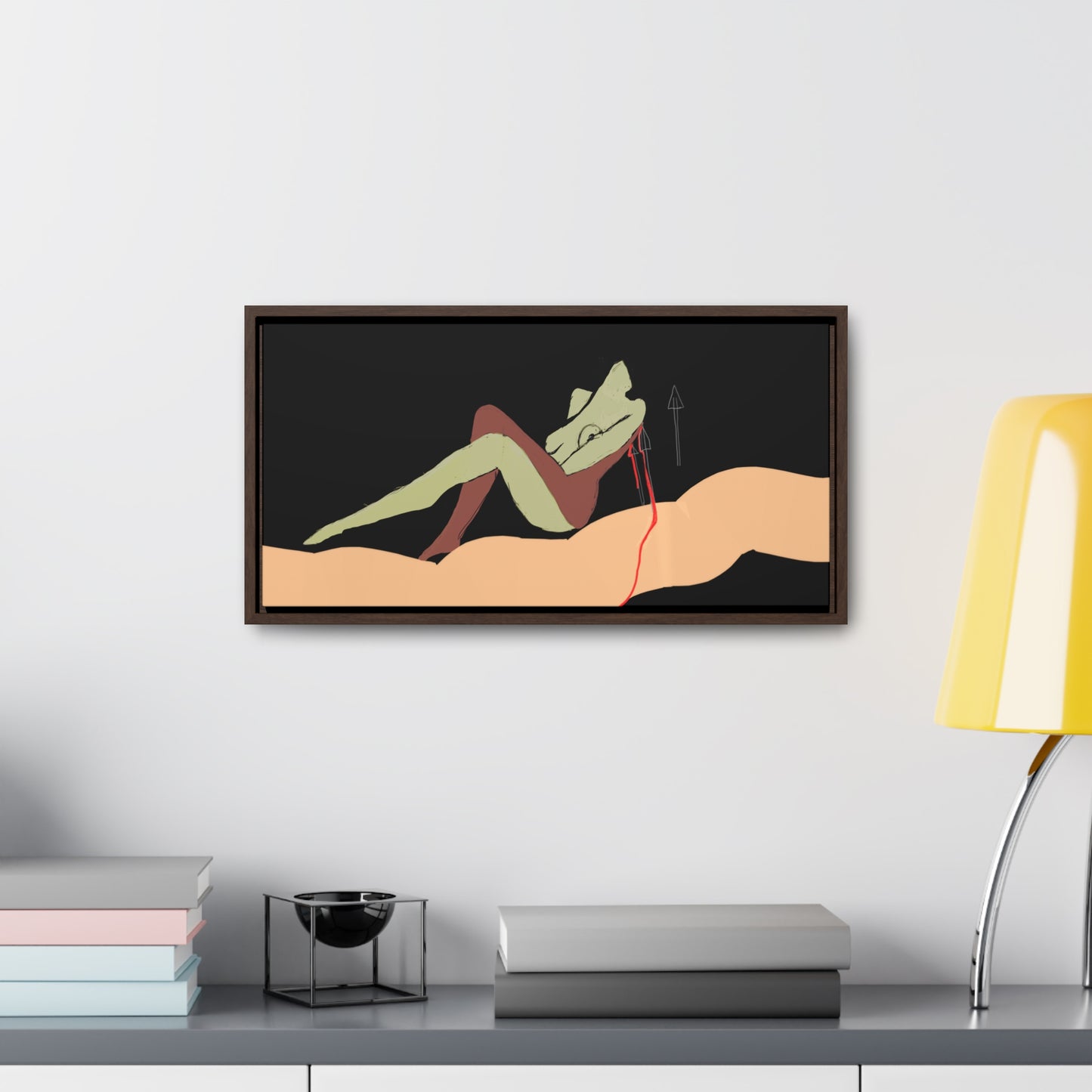 Woman Gold, Original Eduard Pavel, Gallery Canvas Wraps, Horizontal Frame