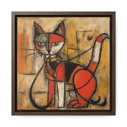 Cat 66, Gallery Canvas Wraps, Square Frame