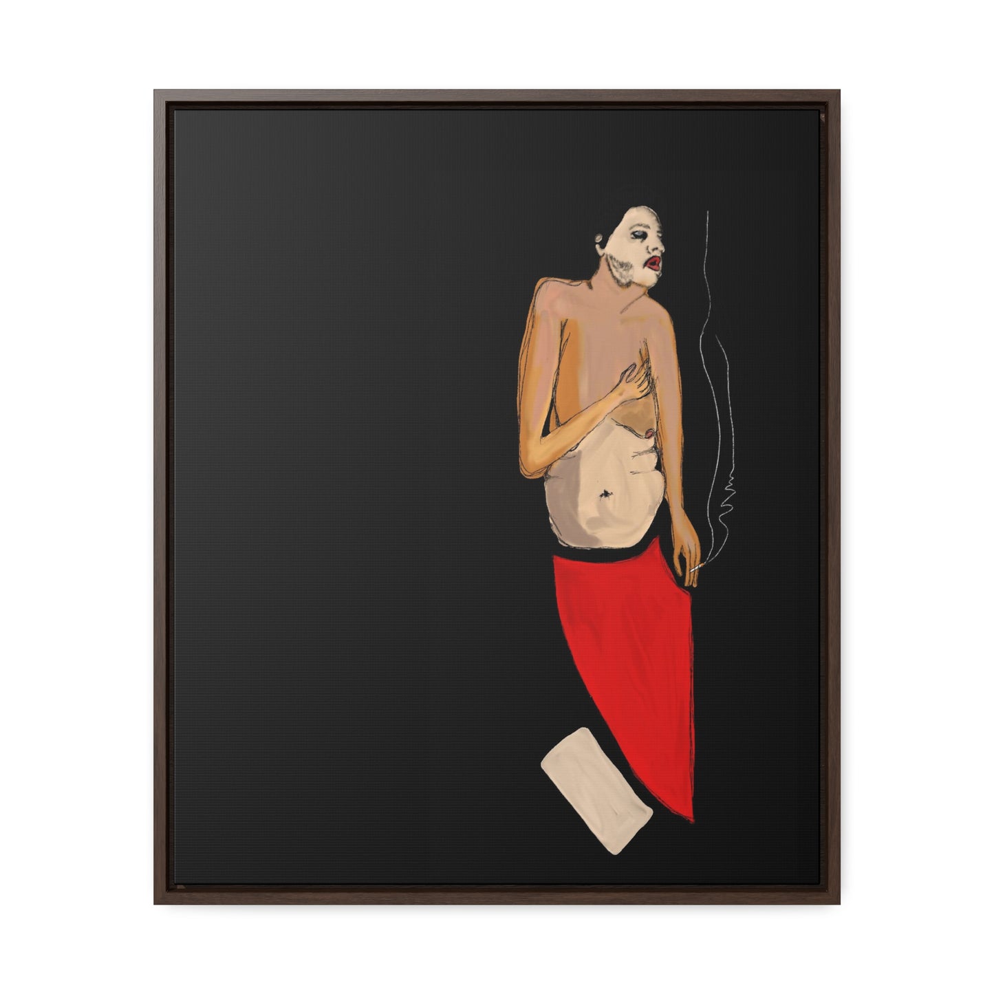 A Depressive Aladdin, Original Eduard Pavel, Gallery Canvas Wraps, Vertical Frame