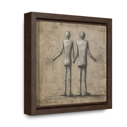 The Courage of Vulnerability 9, Valentinii, Gallery Canvas Wraps, Square Frame