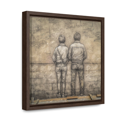 The Courage of Vulnerability 12, Valentinii, Gallery Canvas Wraps, Square Frame