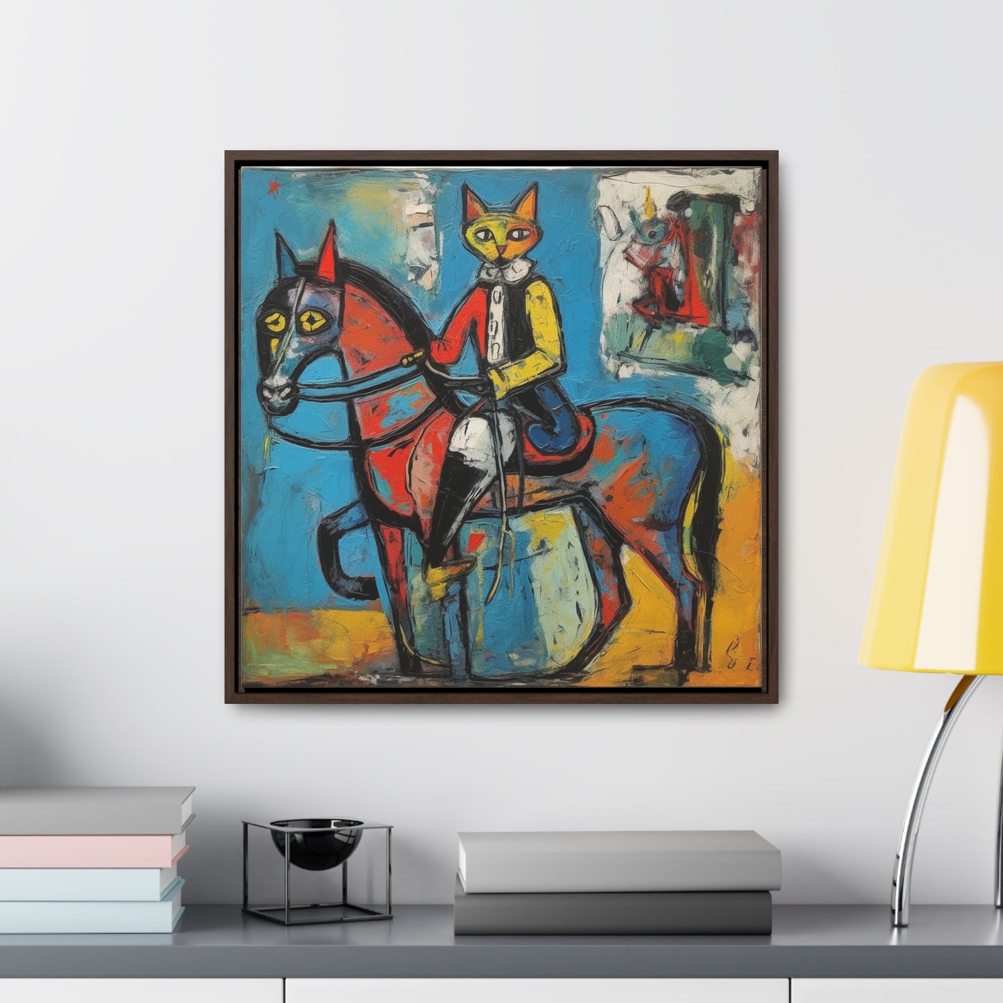 Cat 109, Gallery Canvas Wraps, Square Frame