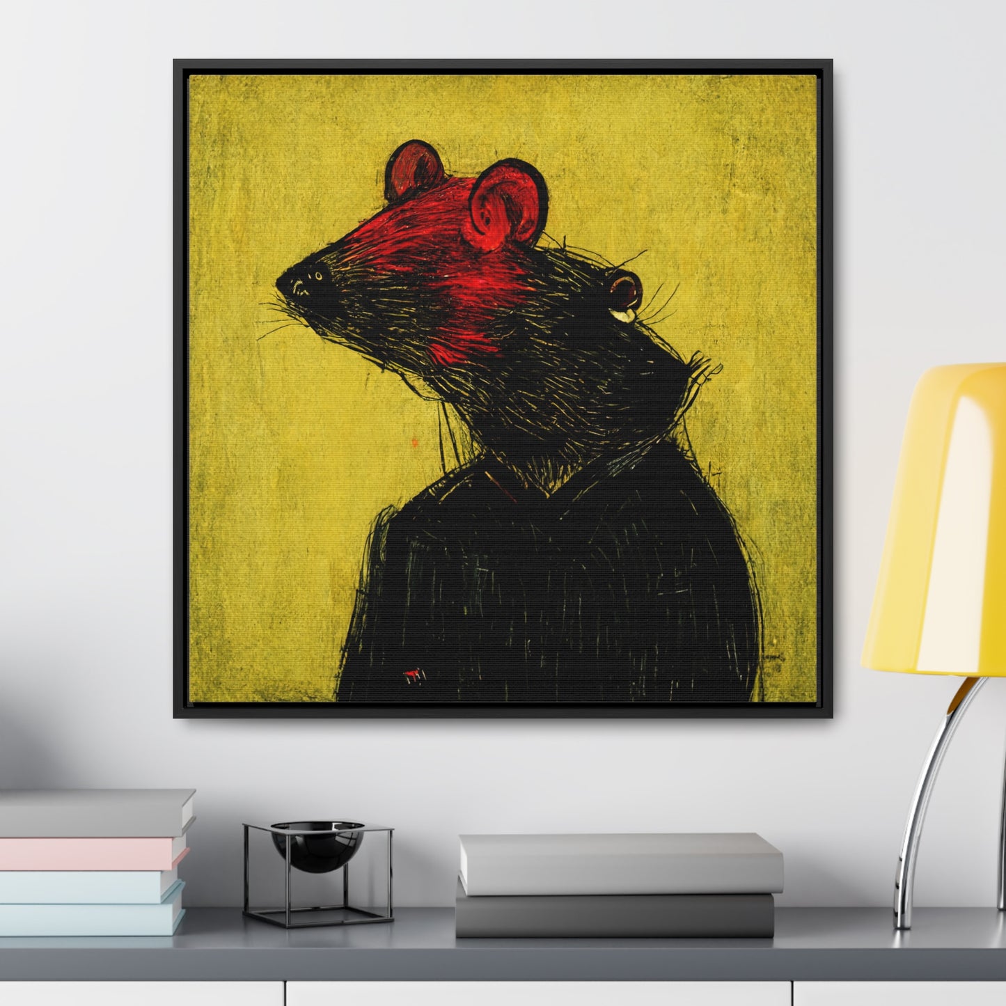 Urban Rat 4, Valentinii, Gallery Canvas Wraps, Square Frame