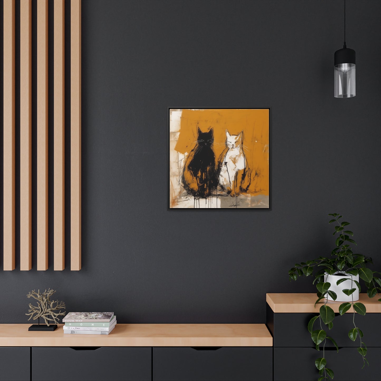 Cat 16, Gallery Canvas Wraps, Square Frame