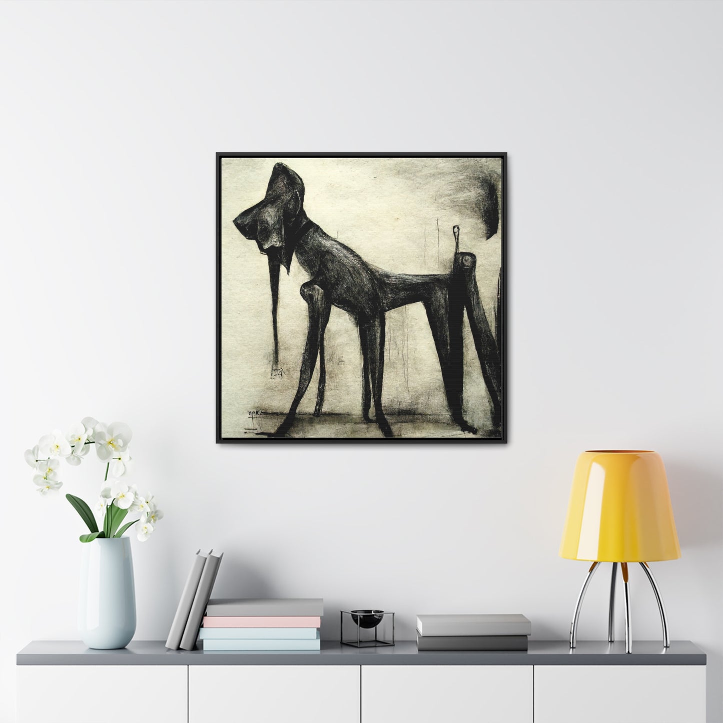 Dogs and Puppies 18, Valentinii, Gallery Canvas Wraps, Square Frame