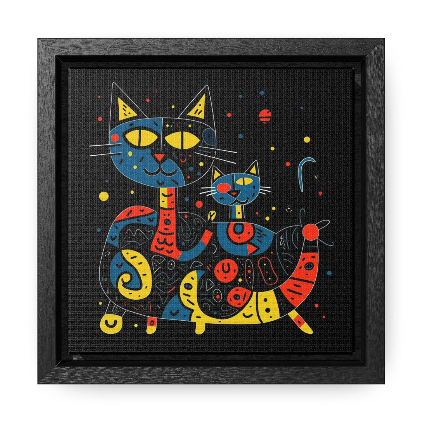 Cat 128, Gallery Canvas Wraps, Square Frame