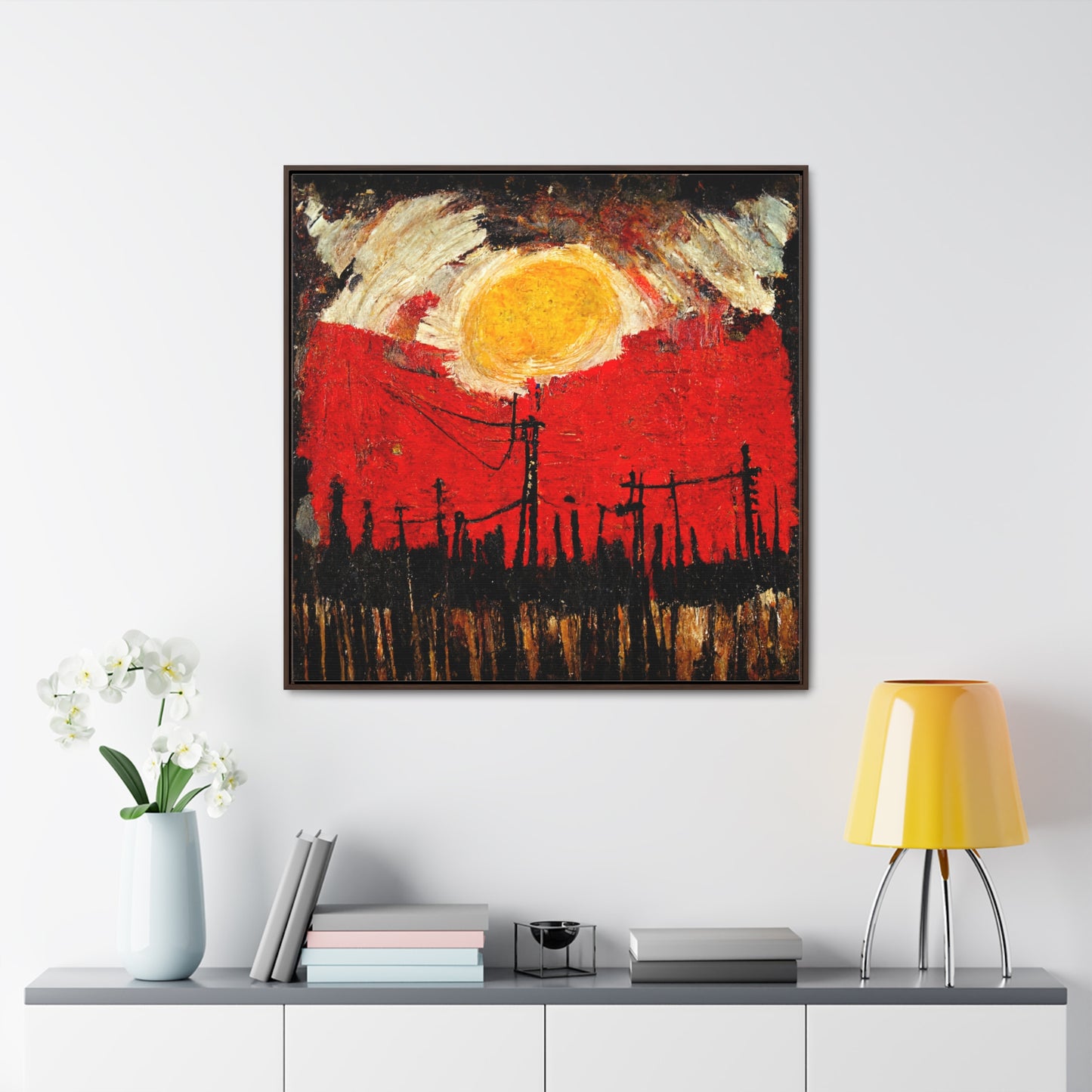 Land of the Sun 37, Valentinii, Gallery Canvas Wraps, Square Frame