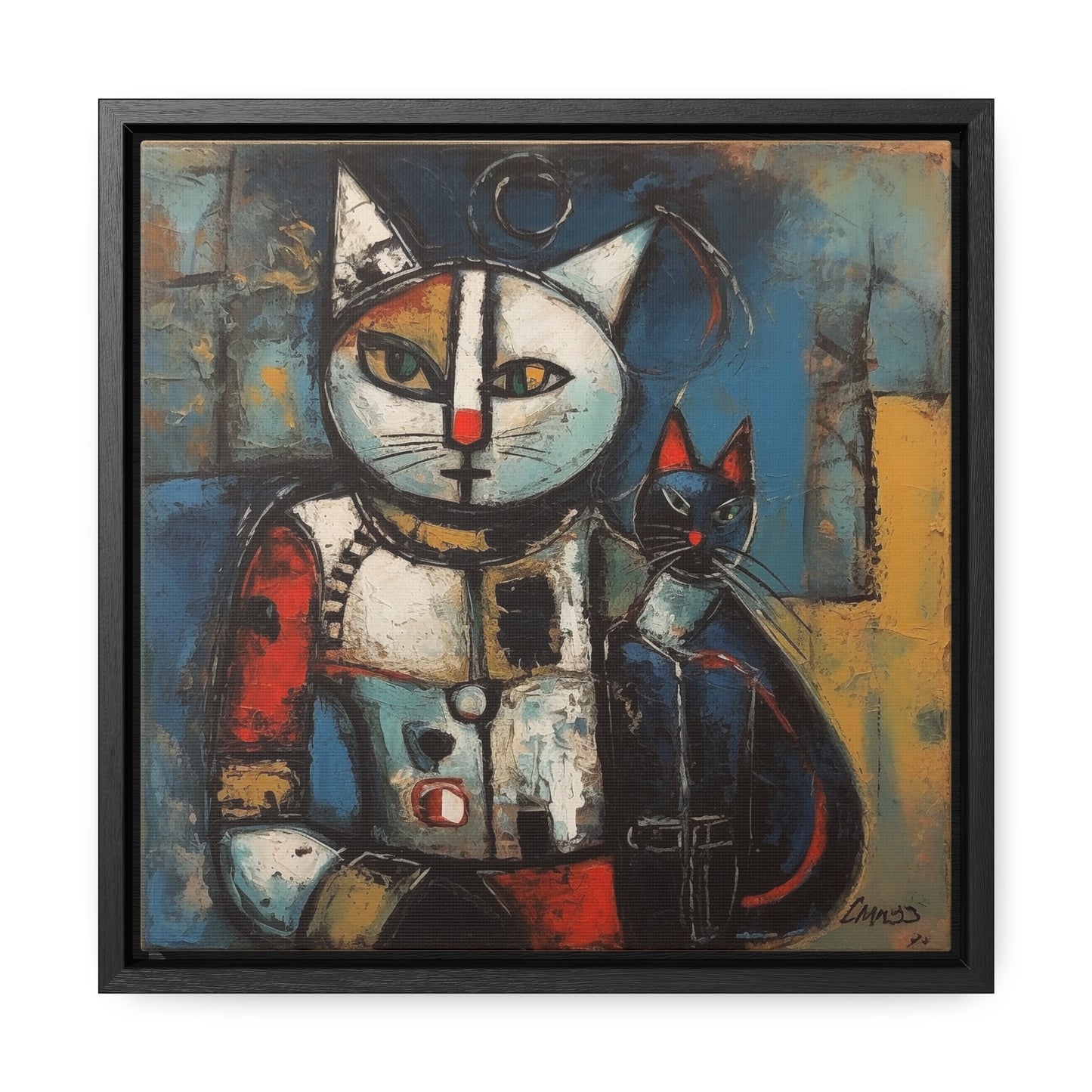 Cat 38, Gallery Canvas Wraps, Square Frame