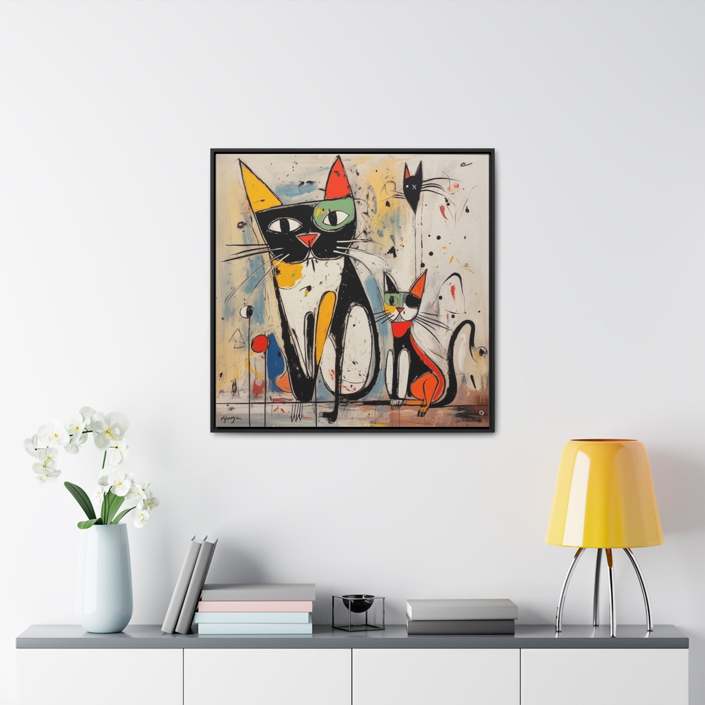 Cat 41, Gallery Canvas Wraps, Square Frame