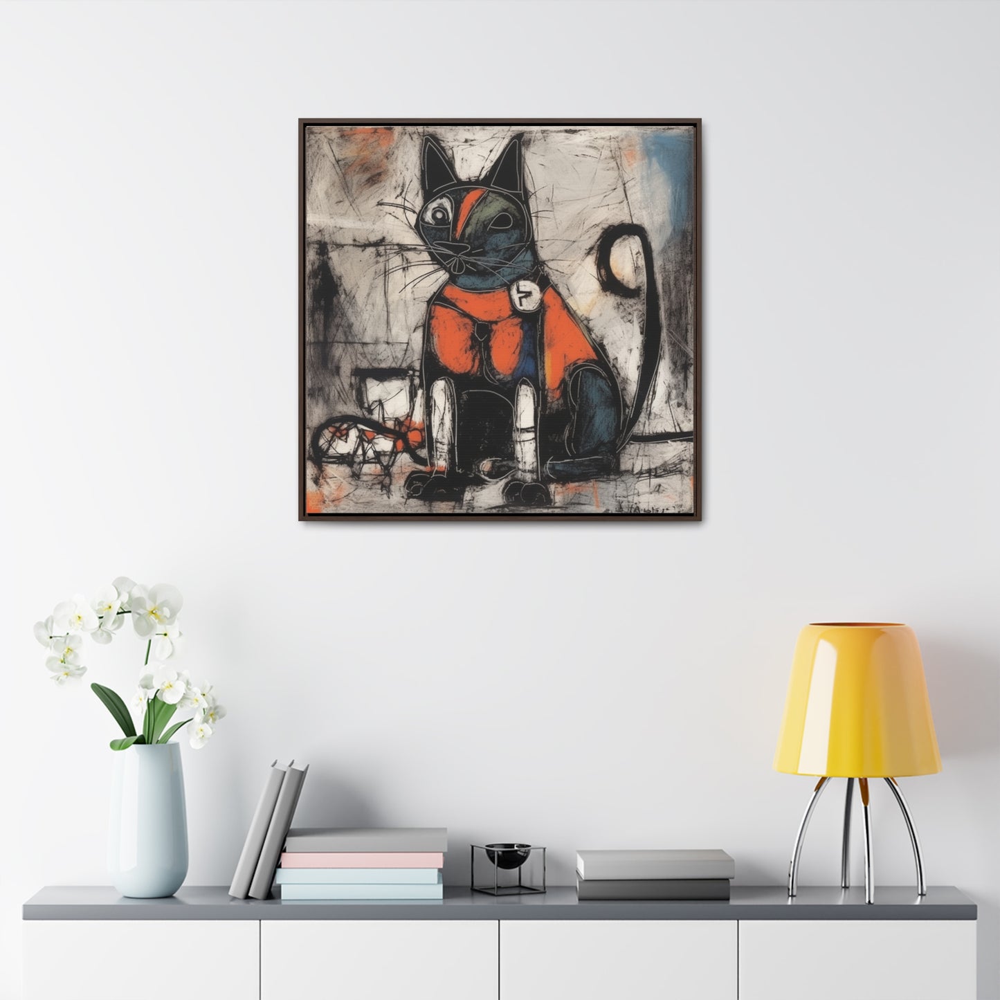 Cat 48, Gallery Canvas Wraps, Square Frame