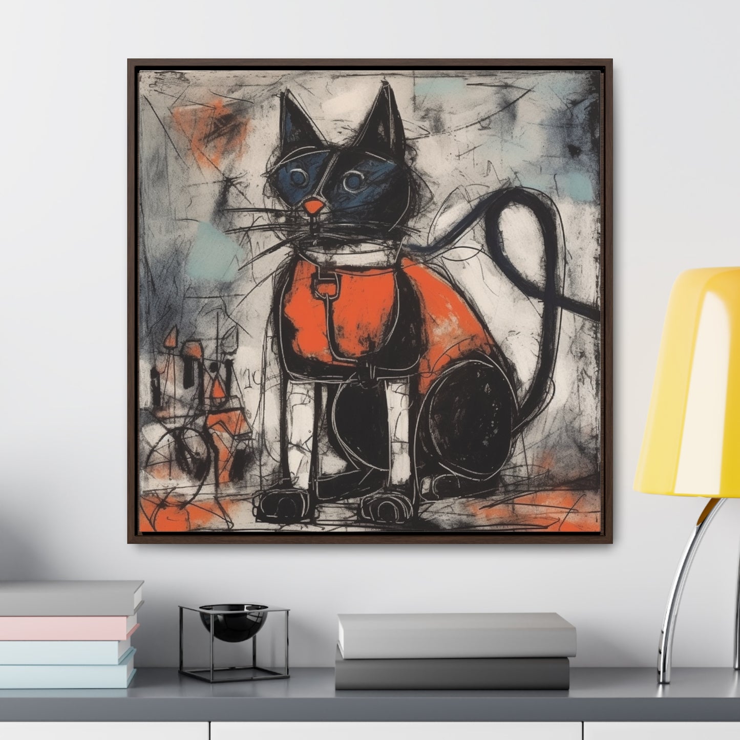 Cat 35, Gallery Canvas Wraps, Square Frame