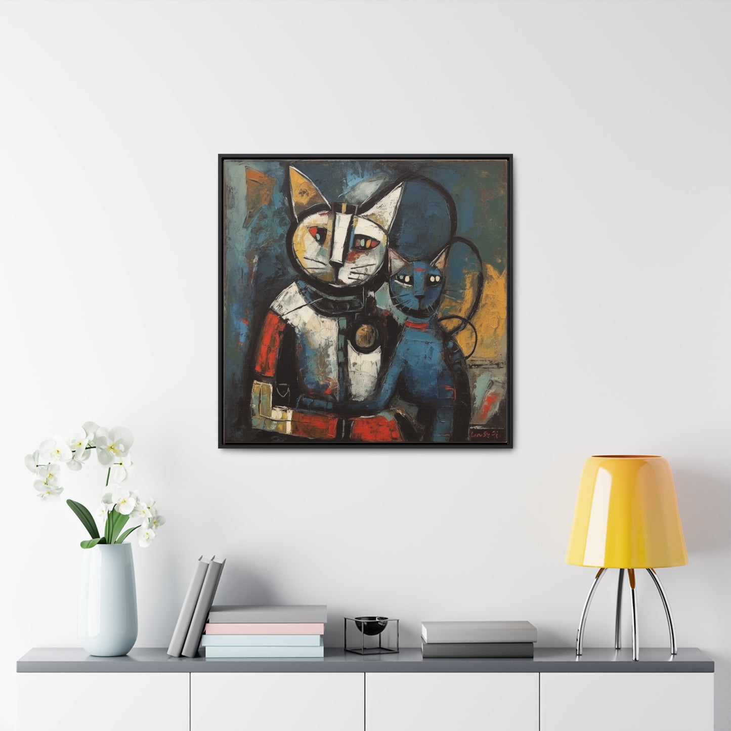 Cat 82, Gallery Canvas Wraps, Square Frame