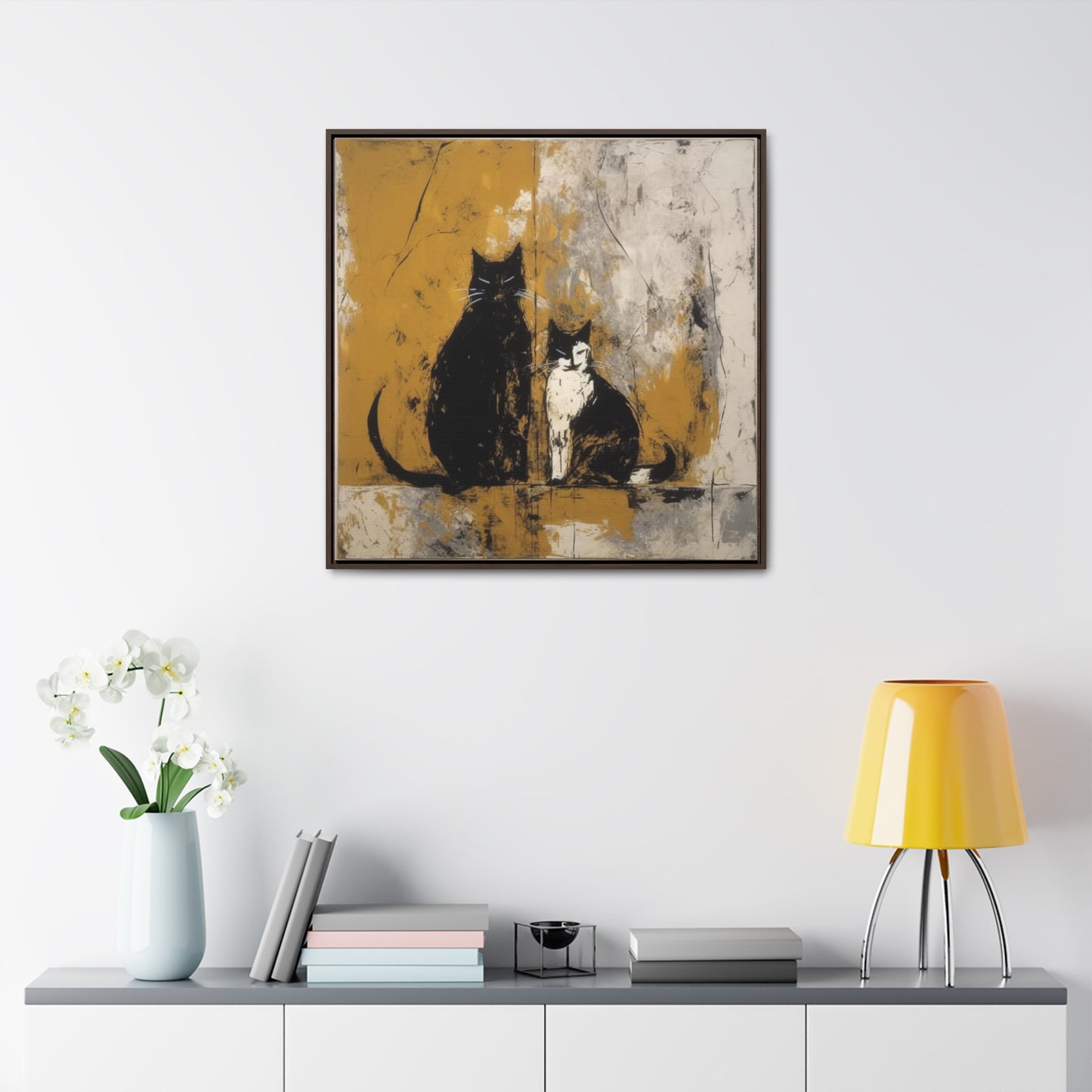 Cat 12, Gallery Canvas Wraps, Square Frame