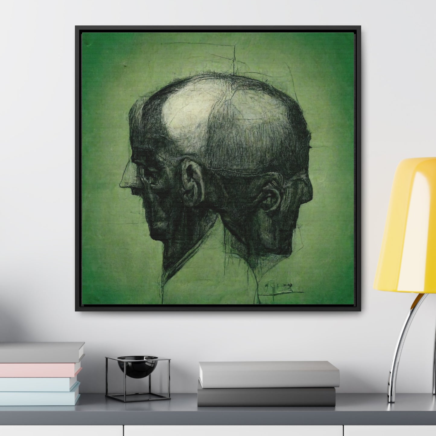 Heads 17, Valentinii, Gallery Canvas Wraps, Square Frame