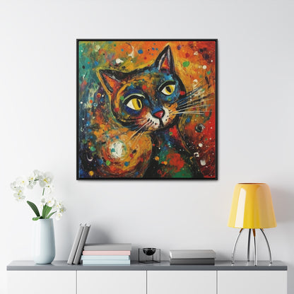 Cat 131, Gallery Canvas Wraps, Square Frame