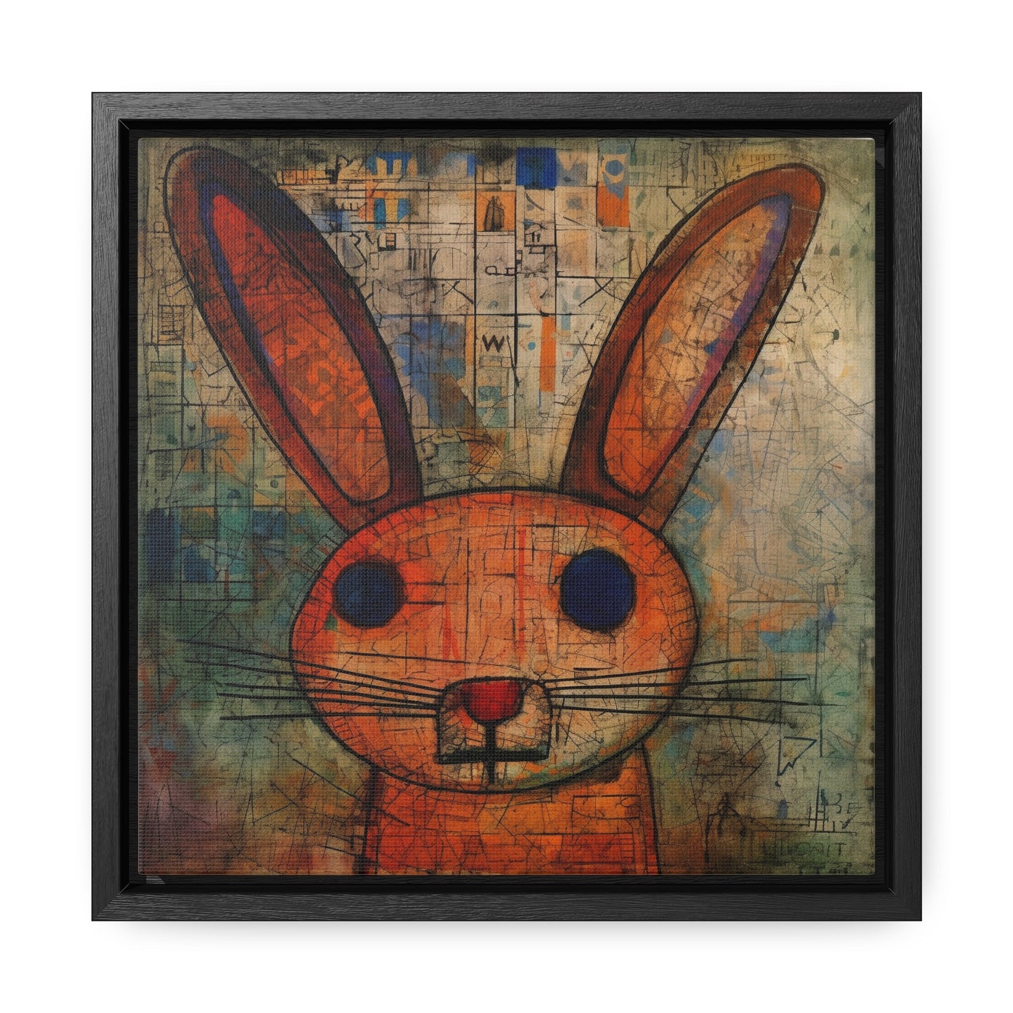 Rabbit, Gallery Canvas Wraps, Square Frame