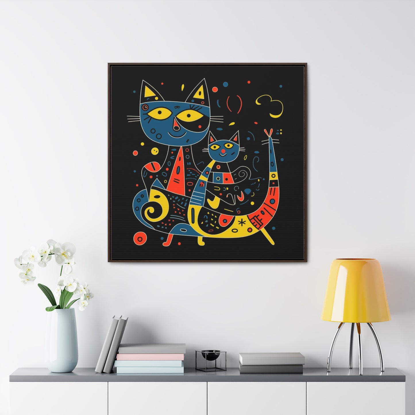 Cat 138, Gallery Canvas Wraps, Square Frame