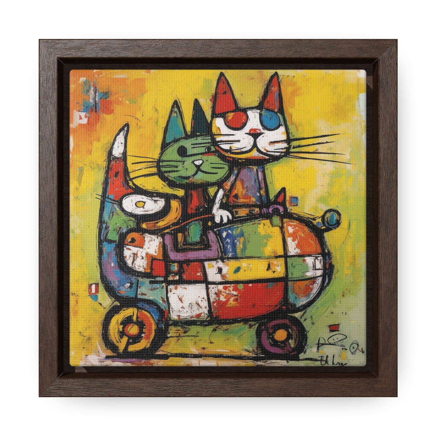 Cat 116, Gallery Canvas Wraps, Square Frame