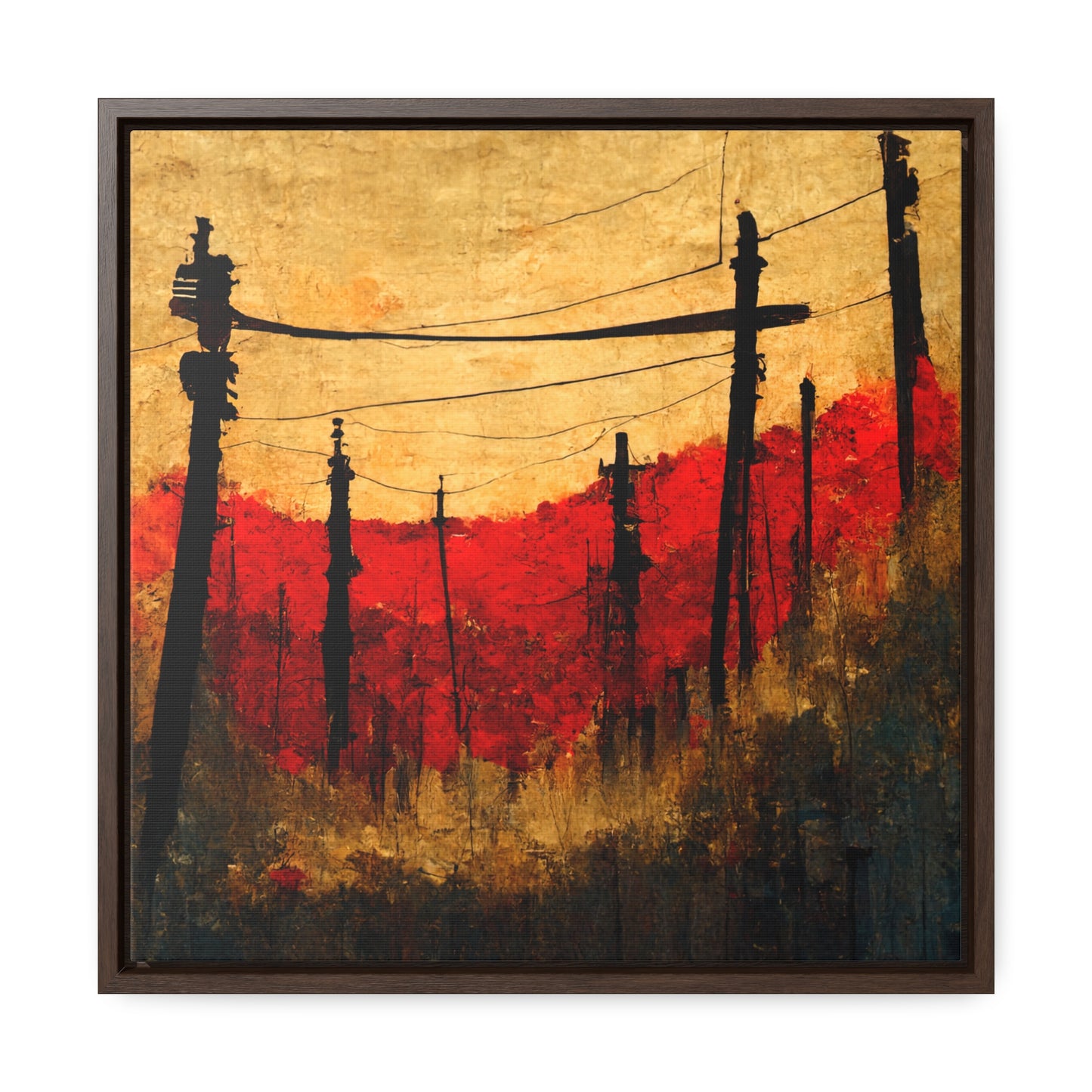 Land of the Sun 18, Valentinii, Gallery Canvas Wraps, Square Frame