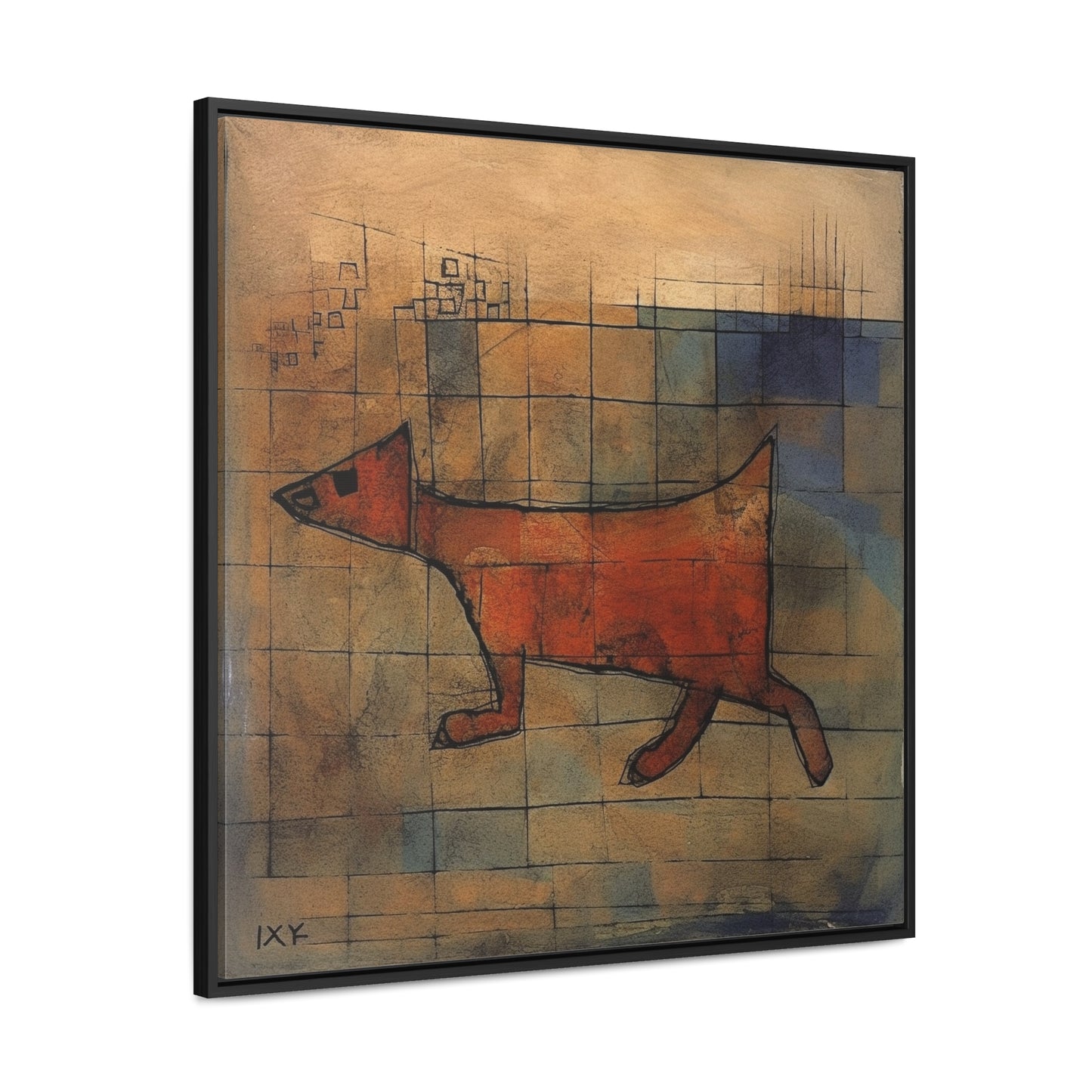 V Dog 11, Gallery Canvas Wraps, Square Frame