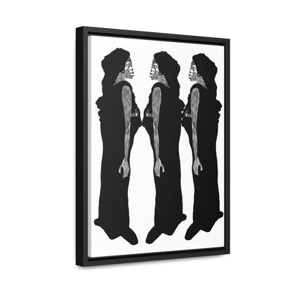 Three Women, Original Eduard Pavel, Gallery Canvas Wraps, Vertical Frame