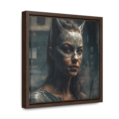 Cat Woman 23, Gallery Canvas Wraps, Square Frame